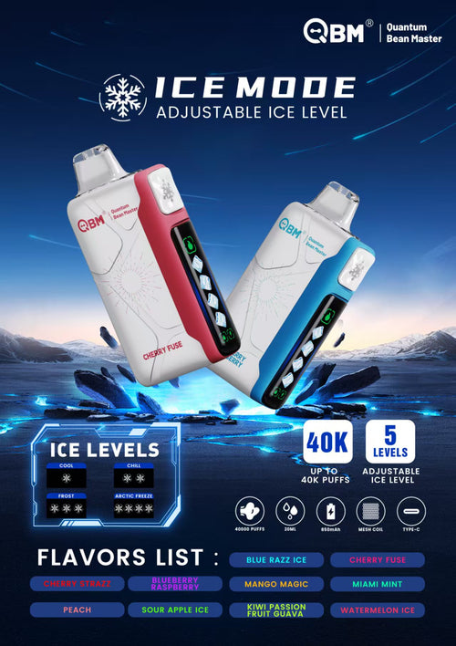 Quantum Bean Master 40000 Puffs Vape Descartável (S128)